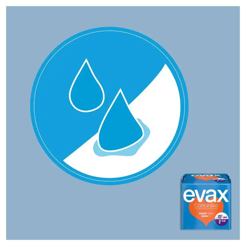 Evax Cottonlike Super Pads with Wings 12 Units