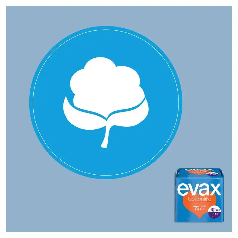Evax Cottonlike Super Pads with Wings 12 Units