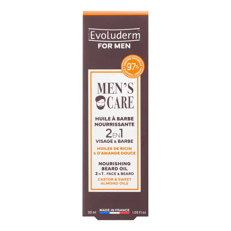 Evoluderm Nourishing Beard Oil - For Men, 30 ml