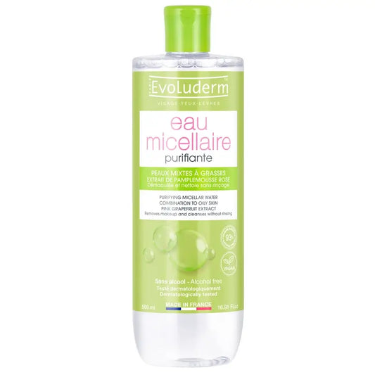 Evoluderm Micellar Water for Mixed Skin, 500 ml