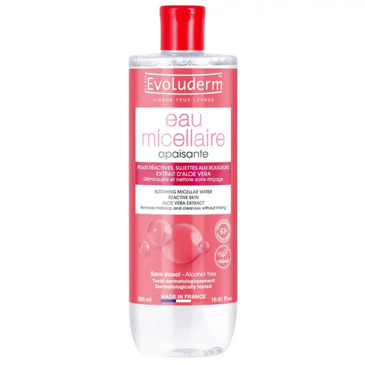 Evoluderm Micellar Water for Reactive Skin, 500 ml