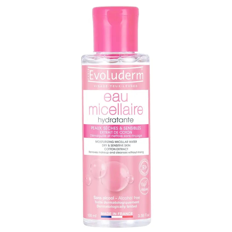 Evoluderm Micellar Water for Dry/Sensitive Skin, 100 ml