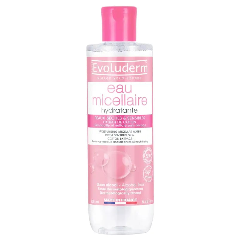 Evoluderm Micellar Water for Dry/Sensitive Skin, 250 ml