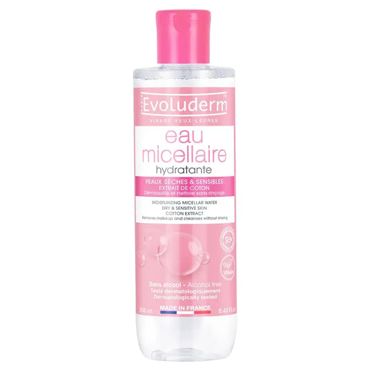 Evoluderm Micellar Water for Dry/Sensitive Skin, 250 ml