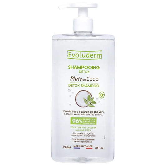 Evoluderm Coconut Detox Shampoo, 1000 ml