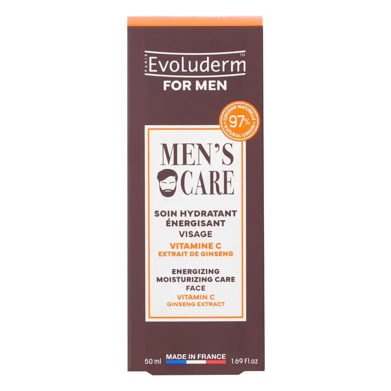 Evoluderm Energising Moisturising Care - For Men, 50 ml