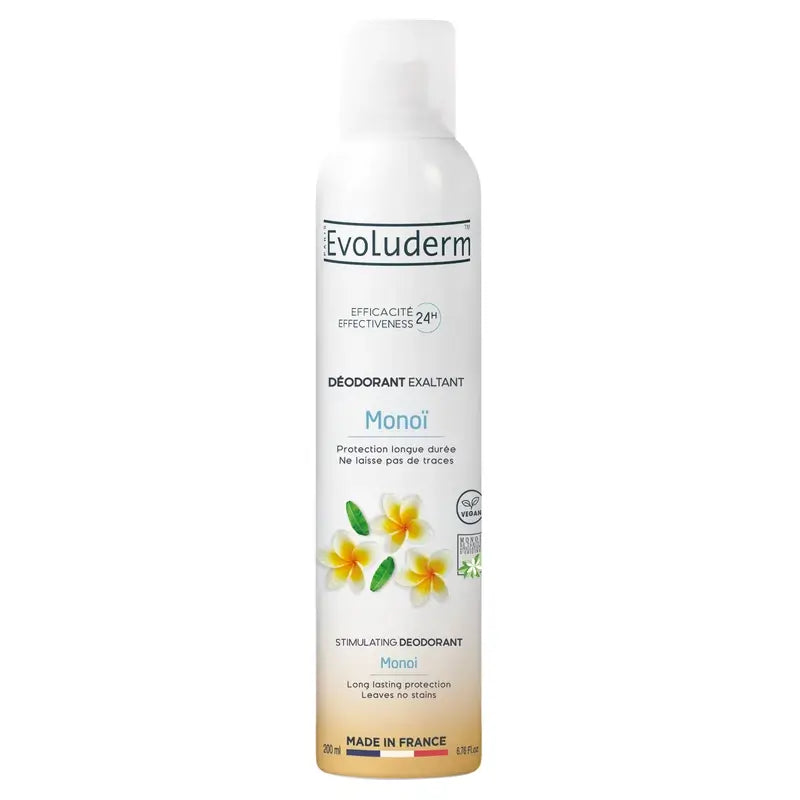 Evoluderm Monoi A La Folie Deodorant 24H, 200 ml