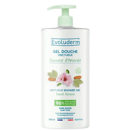Evoluderm Sweet Almond Shower Gel, 1000 ml
