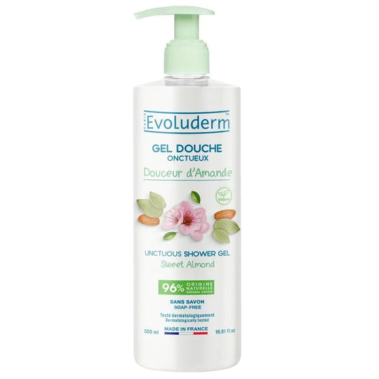 Evoluderm Sweet Almond Shower Gel, 500 ml