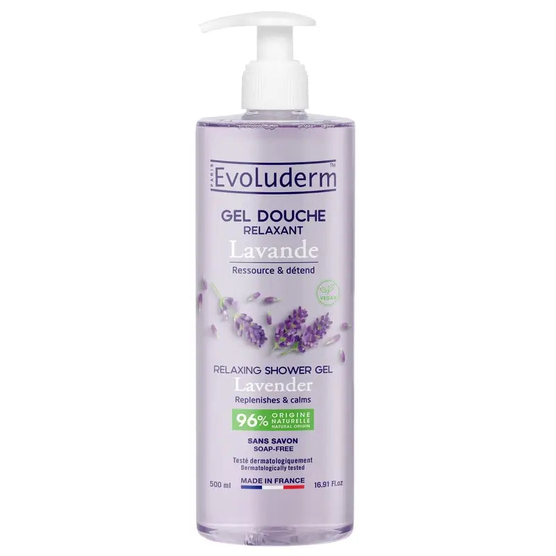 Evoluderm Lavender Shower Gel, 500 ml