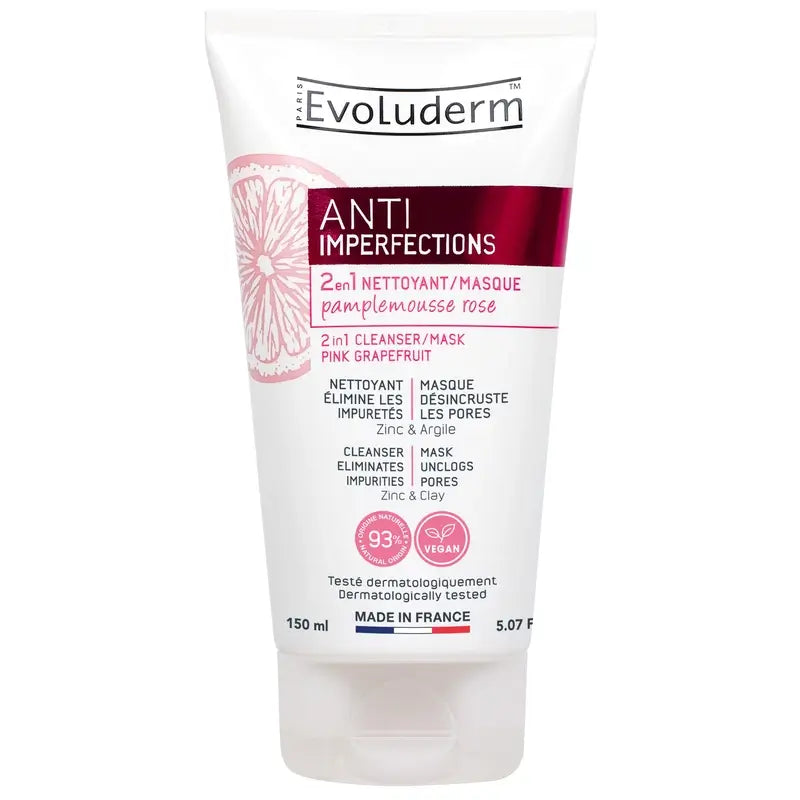 Evoluderm Cleansing Gel/ Mask 2X1, 150 ml