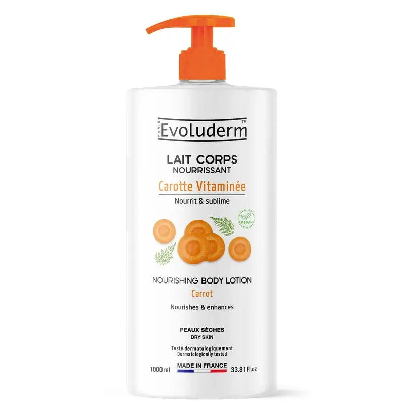 Evoluderm Carrot Body Lotion, 1000 ml