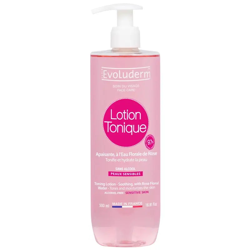 Evoluderm Toning Lotion For Sensitive Skin, 500 ml