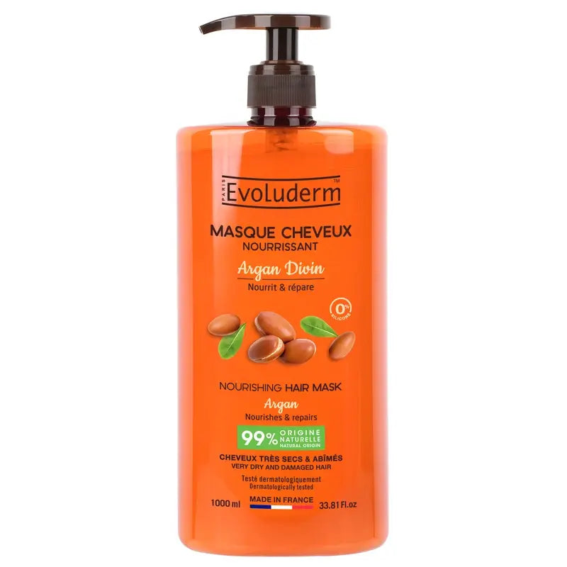 Evoluderm Argan Divin Hair Mask, 1000 ml