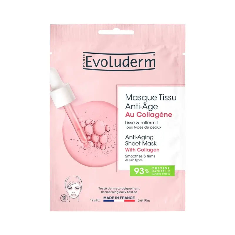 Evoluderm Anti-Ageing Collagen Sheet Mask, 1 pc / 19