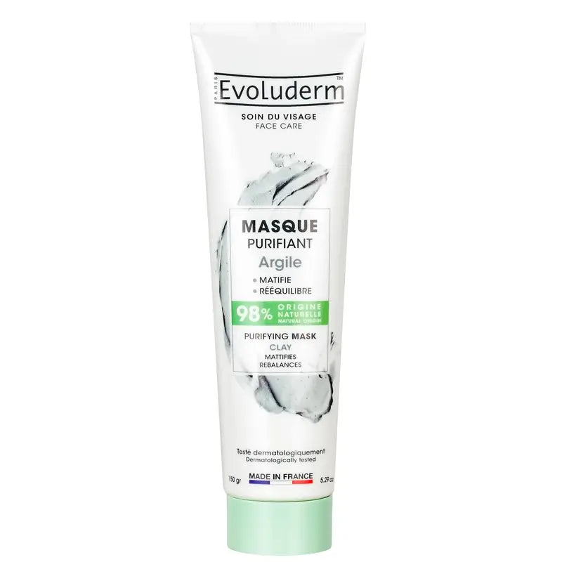 Evoluderm Purifying Clay Face Mask, 150 g