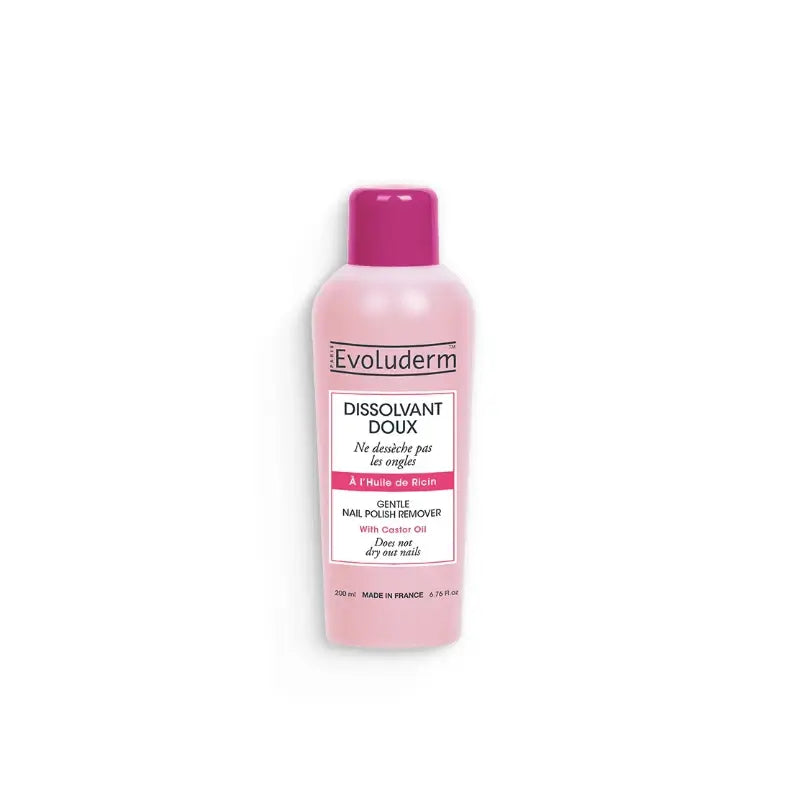 Evoluderm Nail Polish Remover with Castor Oil - Huile De Ricin, 200 ml