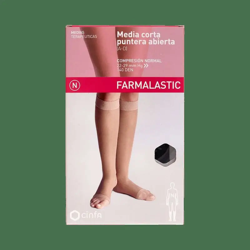 Farmalastic Compression Stocking Short Normal Fit Black Small