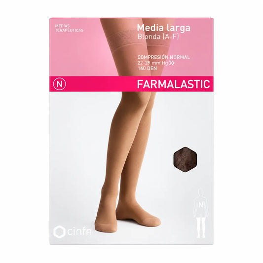 Farmalastic Long Pantyhose Compression Normal Compression Cappuccino, Size XL