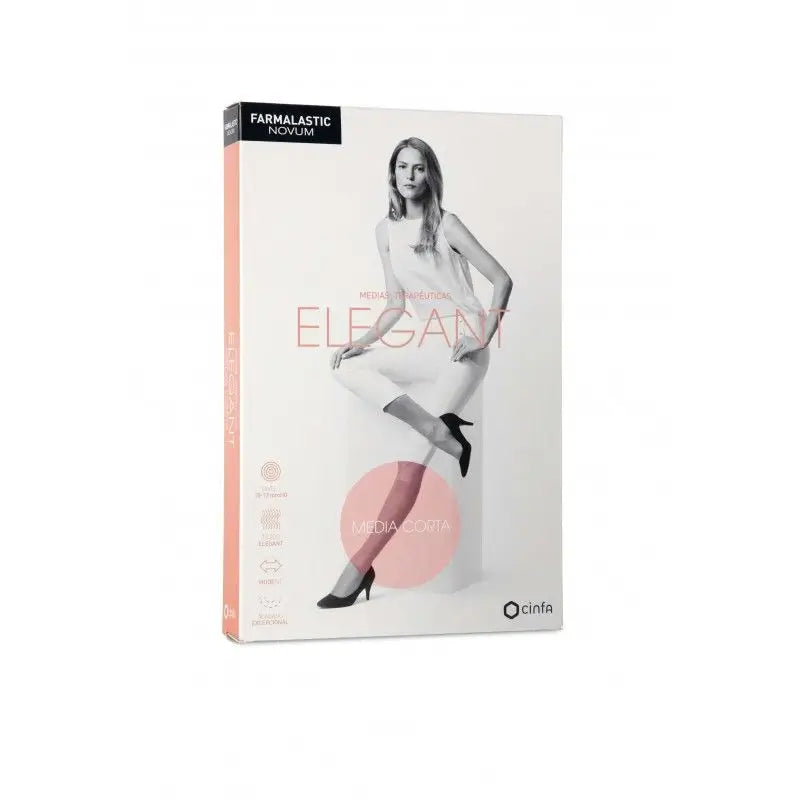 Farmalastic Novum Elegant, Short Size Light Compression Chocolate Colour, Level 3