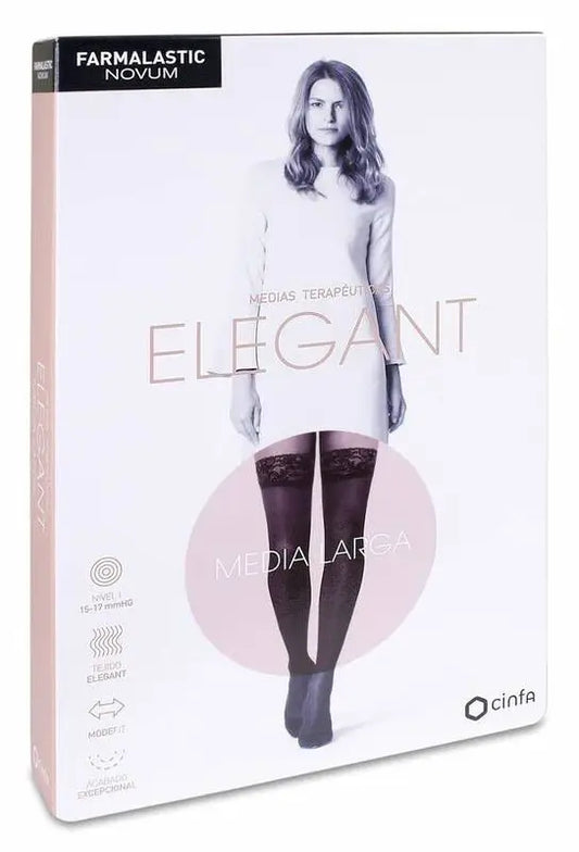 Farmalastic Novum Elegant Long Size Lightweight Compression Tan, Size 3