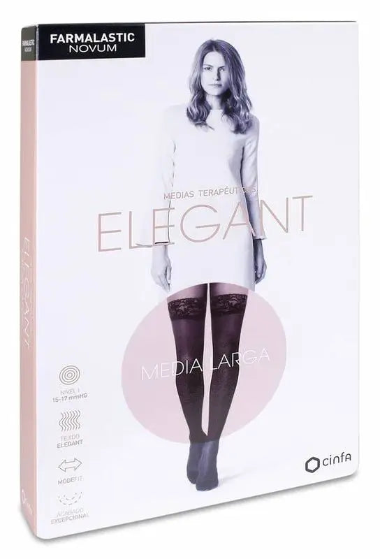 Farmalastic Novum Elegant Long Light Compression Light Chocolate Colour, Size 3