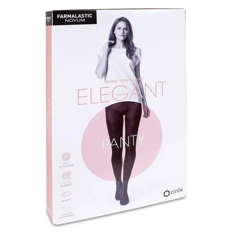 Farmalastic Novum Elegant Tan Pantyhose, Size 3