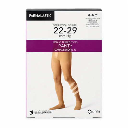 Farmalastic Men's Normal Compression Pantyhose, Size M