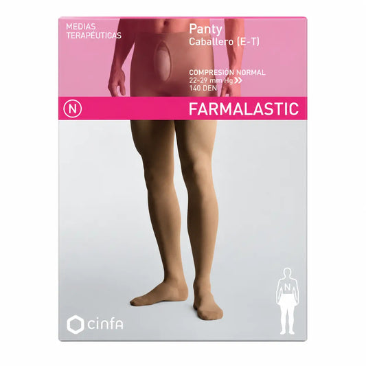 Farmalastic Men's Compression Pantyhose Normal Compression, Size XL
