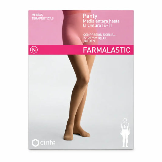 Farmalastic Compression Pantyhose Normal Compression Camel, Queen Size