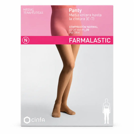 Farmalastic Compression Pantyhose Normal Compression Camel, Size XL