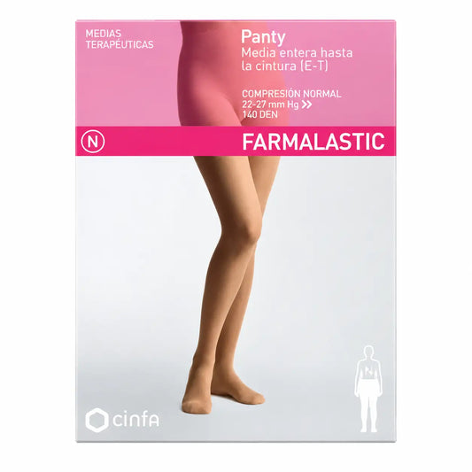 Farmalastic Normal Compression Pantyhose Cappuccino, Large Size