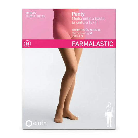 Farmalastic Compression Pantyhose Normal Compression Beige, Size M