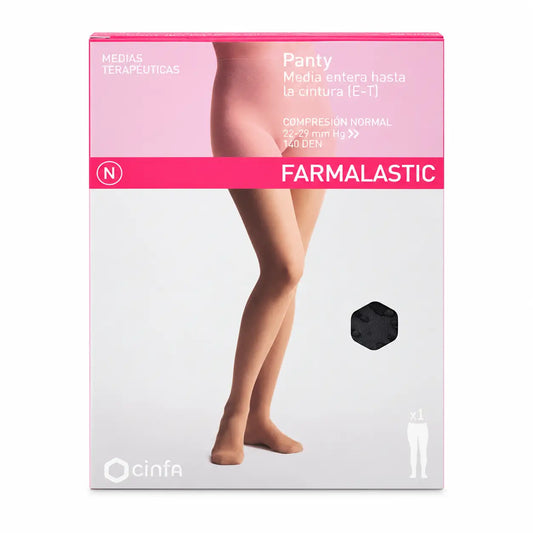 Farmalastic Full Tight Pantyhose Compression Normal Camel Size M