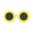 Farmamoda Polarised Sunglasses For Children Yellow & Blue Flower, 25 gr