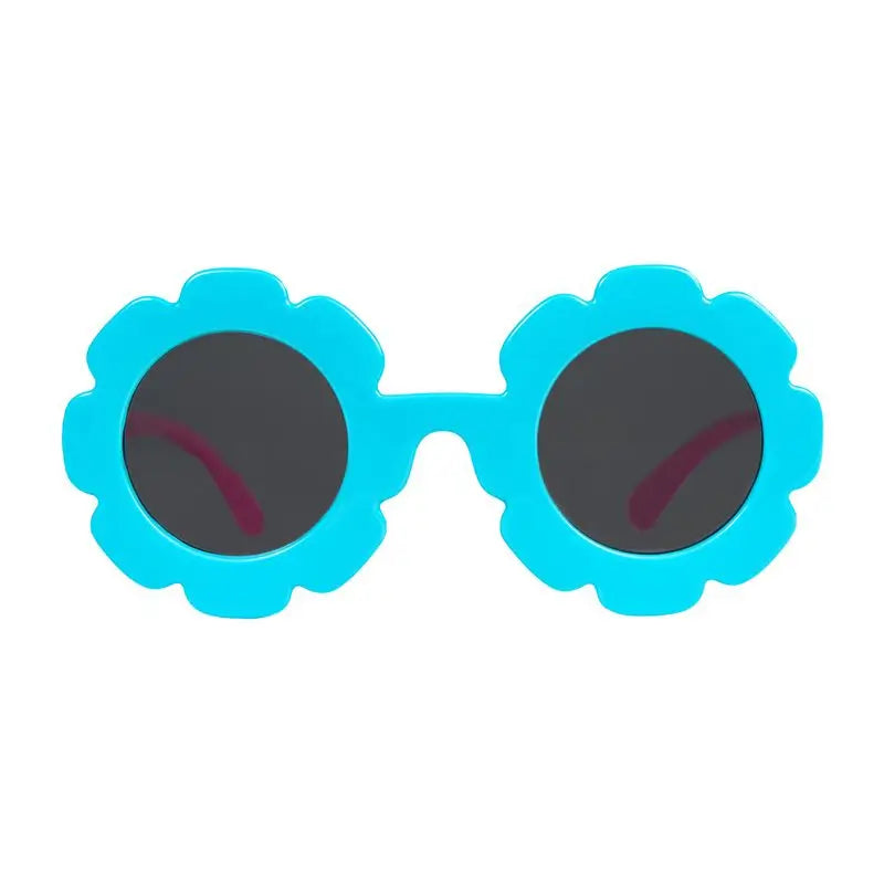 Farmamoda Polarised Children's Sunglasses Blue and Pink Flower, 25 gr