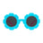 Farmamoda Polarised Children's Sunglasses Blue and Pink Flower, 25 gr