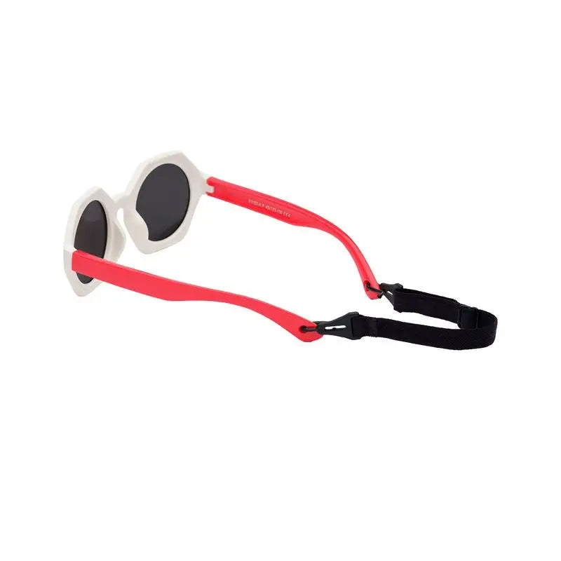 Farmamoda Children's Polarised Sunglasses White & Red, 25 gr