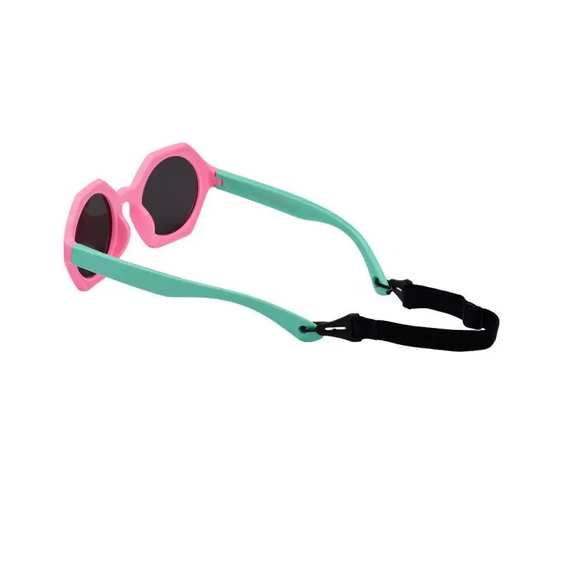Farmamoda Children's Polarised Sunglasses Green And Pink, 25 gr