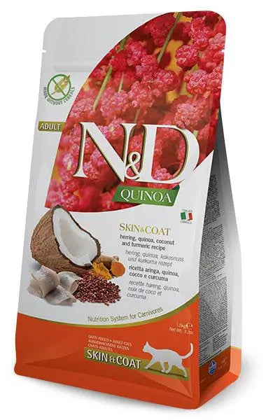 Farmina N&D Cat Quinoa Skin Coat Herring 1,5Kg, cat food