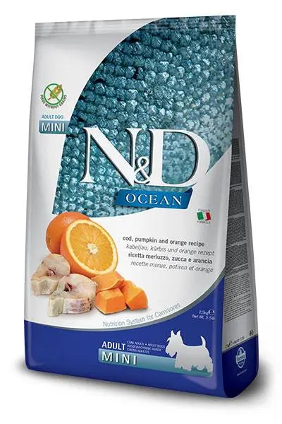 Farmina N&D Dog Ocean Ocean Pumpkin Mini Cod 7Kg, dog food