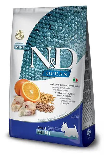 Farmina N&D Dog Ocean Ocean Low Grain Mini Cod 2,5Kg, dog food