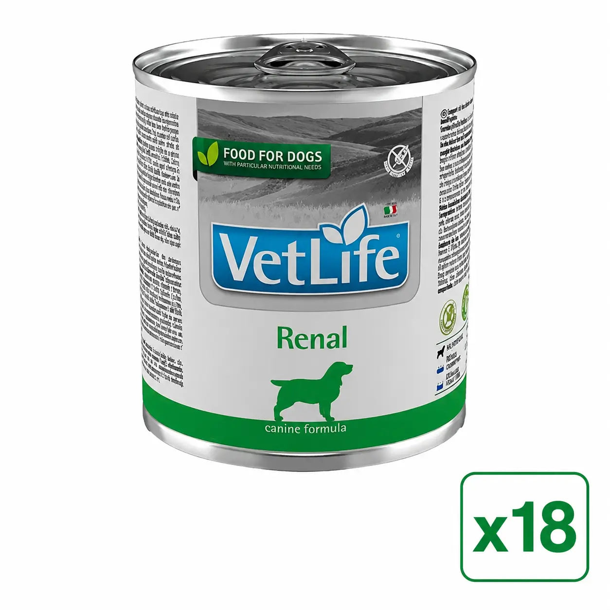 Farmina Vet Life Dog Renal, Pack of 18 x 300g