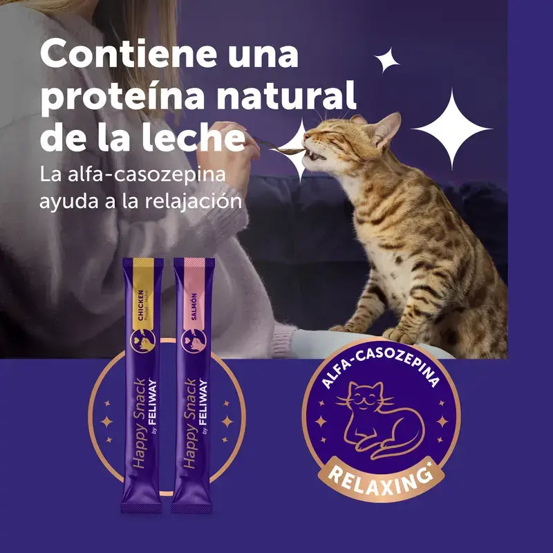 Feliway Happy Snack Chicken and Salmon, 48 sachets