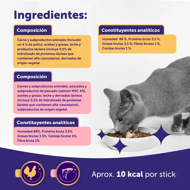 Feliway Happy Snack Chicken and Salmon, 48 sachets