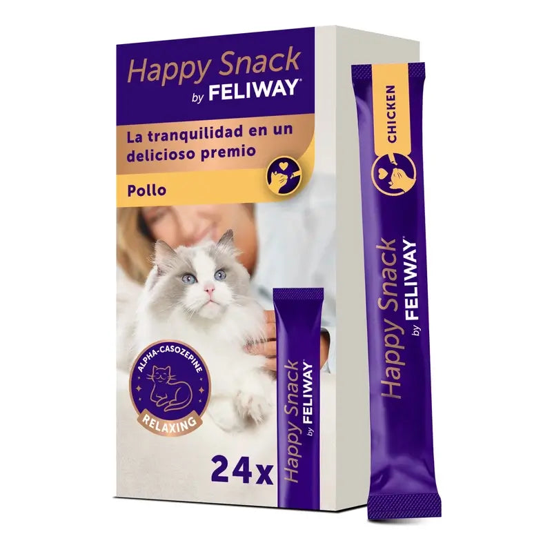 Feliway Happy Snack Chicken Flavour, 24 sachets