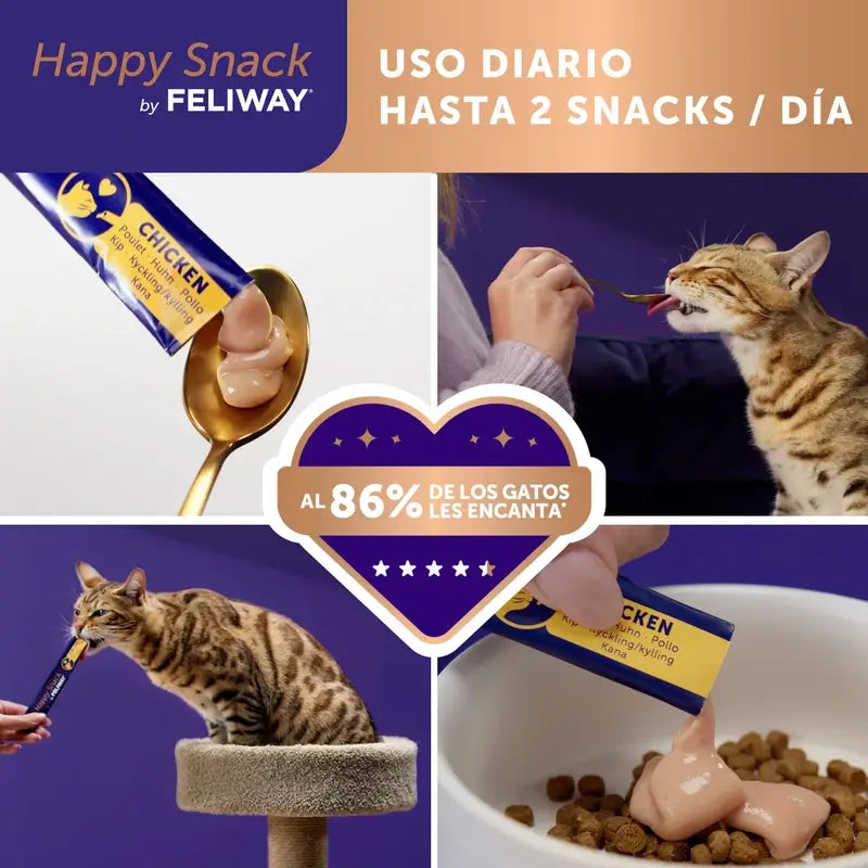 Feliway Happy Snack Chicken Flavour, 24 sachets
