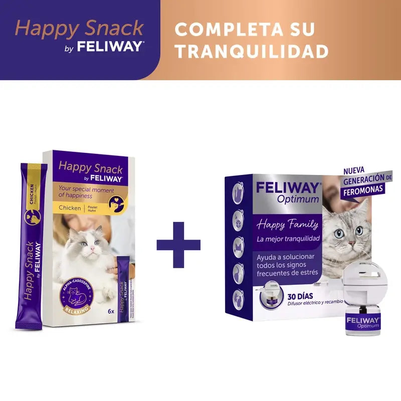 Feliway Happy Snack Chicken Flavour, 24 sachets
