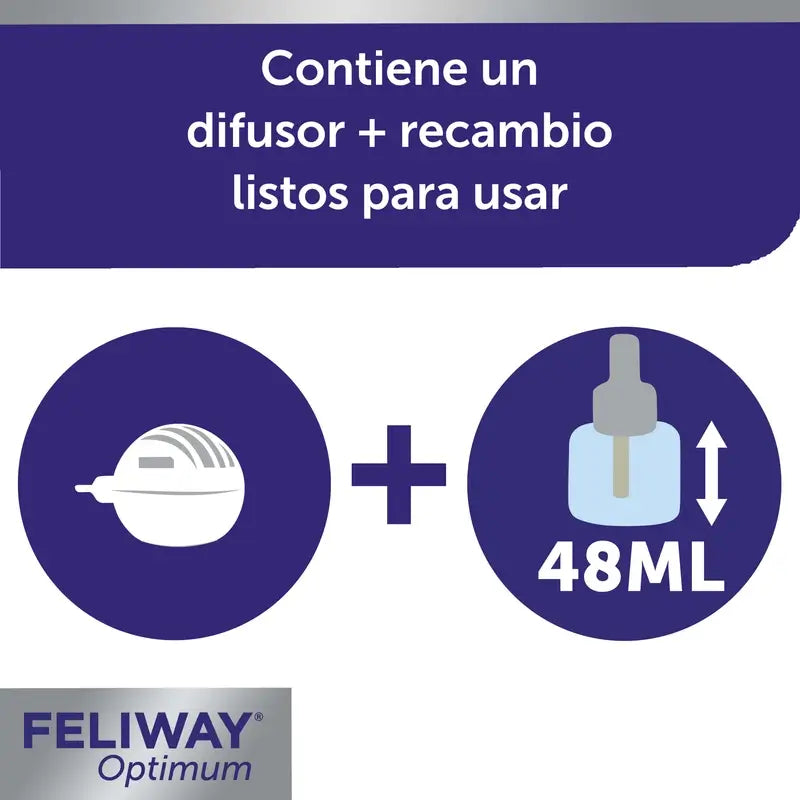 Feliway Optimum Diffuser + Refill 48 ml