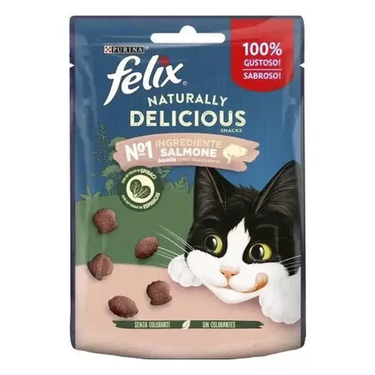Felix Feline Naturally Delicius Salmon Spinach For Cats 8X50Gr